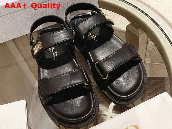 Dioract Sandal Black Lambskin Replica