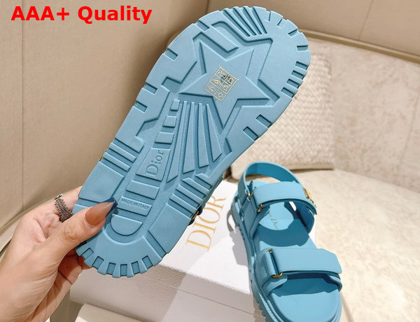 Dioract Sandal Conflower Blue Lambskin Replica