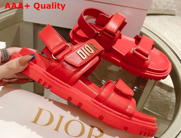 Dioract Sandal Red Lambskin Replica