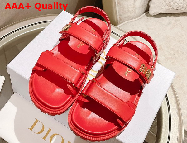 Dioract Sandal Red Lambskin Replica