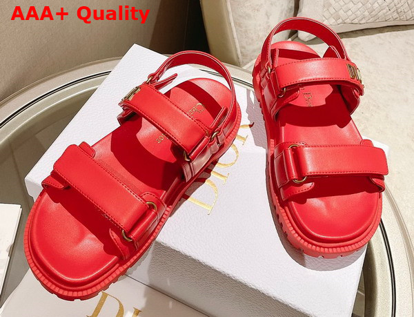 Dioract Sandal Red Lambskin Replica