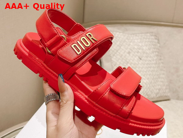 Dioract Sandal Red Lambskin Replica