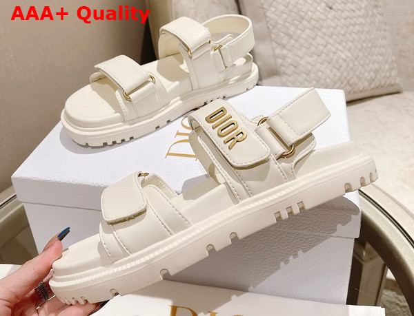 Dioract Sandal White Lambskin Replica