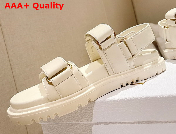 Dioract Sandal White Lambskin Replica