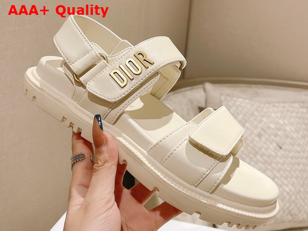 Dioract Sandal White Lambskin Replica