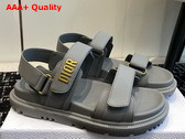 Dioract Sandal in Gray Lambskin Replica