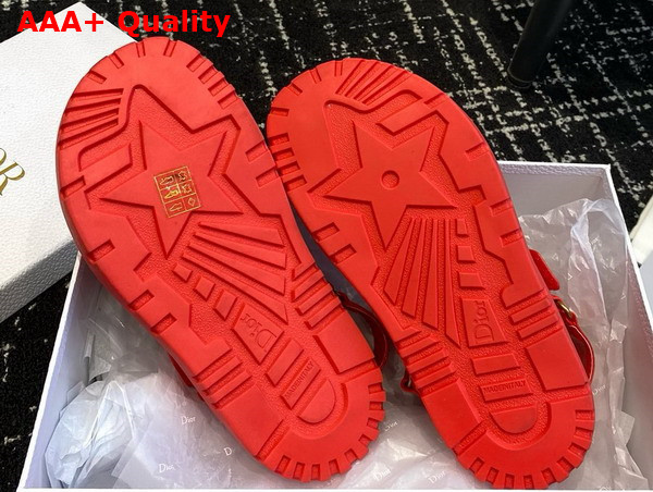 Dioract Sandal in Red Lambskin Replica