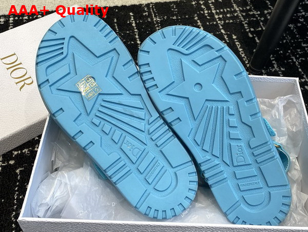 Dioract Sandal in Turquoise Lambskin Replica