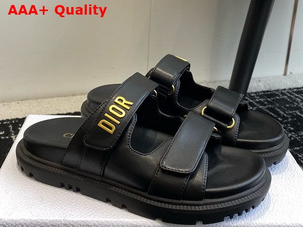 Dioract Slide in Black Lambskin Replica