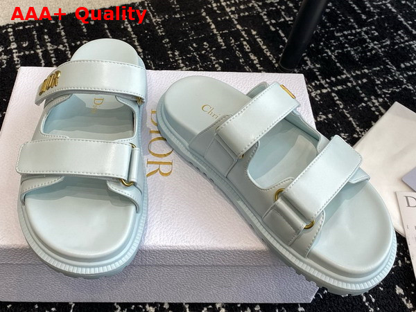 Dioract Slide in Pastel Blue Lambskin Replica