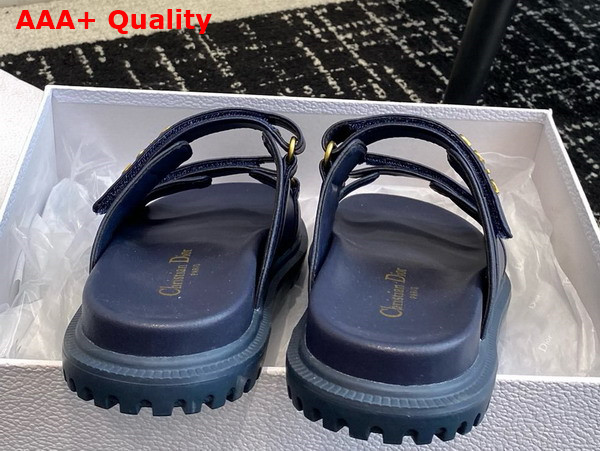 Dioract Slide in Pastel Midnight Blue Lambskin Replica