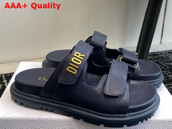 Dioract Slide in Pastel Midnight Blue Lambskin Replica