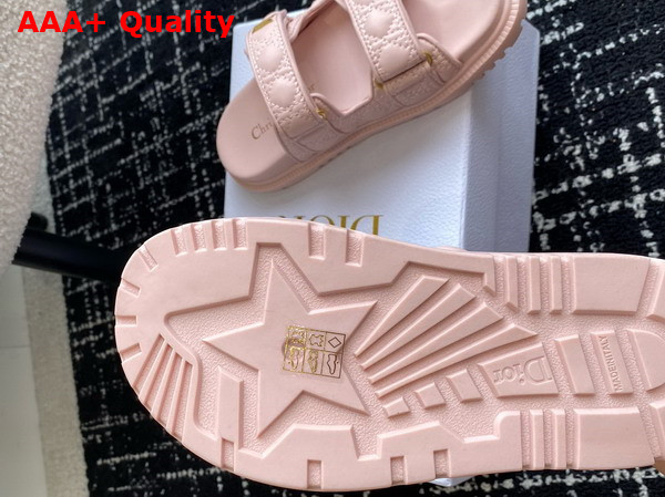 Dioract Slide in Rose Quartz Quilted Cannage Calfskin Replica