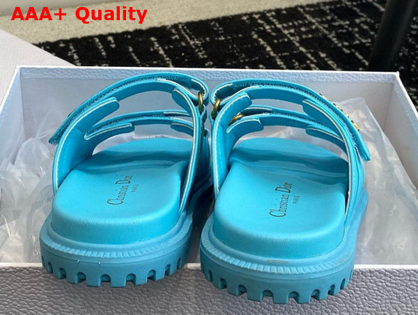 Dioract Slide in Turquoise Lambskin Replica