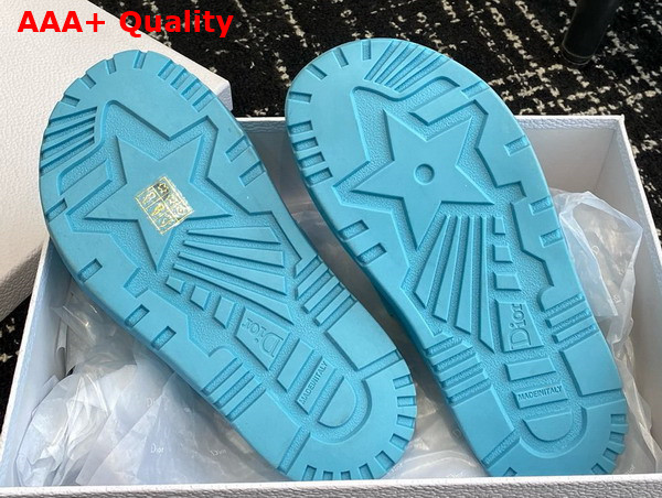 Dioract Slide in Turquoise Lambskin Replica