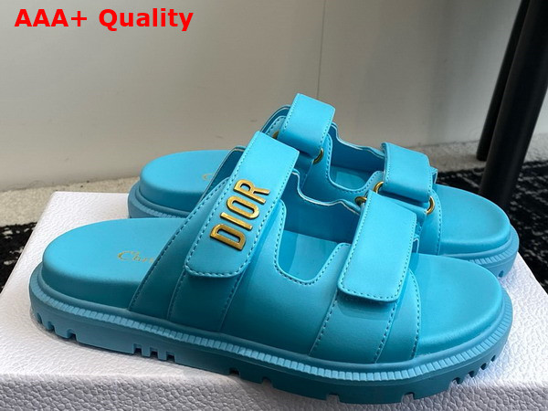 Dioract Slide in Turquoise Lambskin Replica