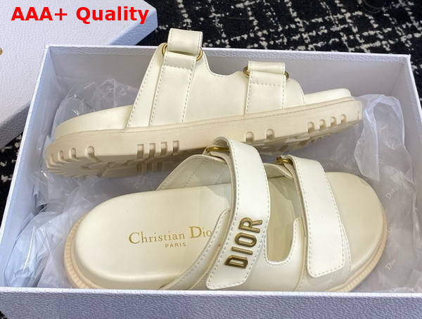 Dioract Slide in White Lambskin Replica