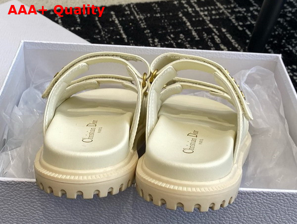 Dioract Slide in White Lambskin Replica