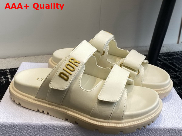 Dioract Slide in White Lambskin Replica