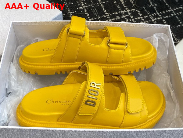 Dioract Slide in Yellow Lambskin Replica