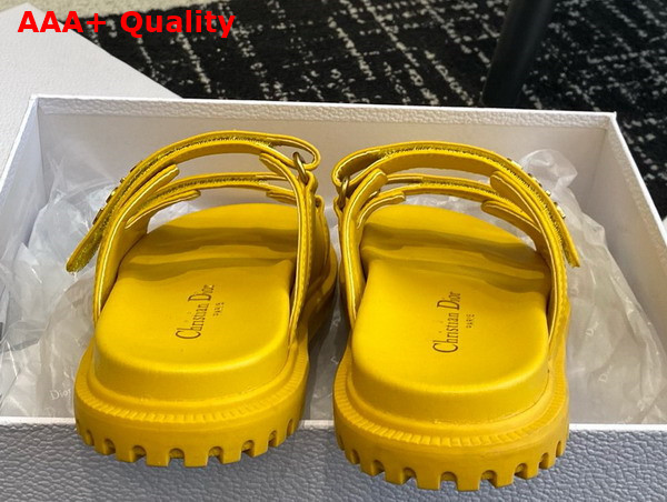 Dioract Slide in Yellow Lambskin Replica