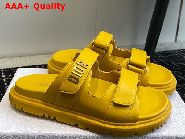 Dioract Slide in Yellow Lambskin Replica