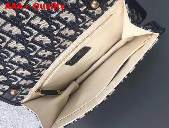 Dioraddict Bag in Black Dior Oblique Jacquard Canvas Replica