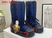 Dioralps Snow Boot Deep Blue Mizza Shiny Nylon Replica