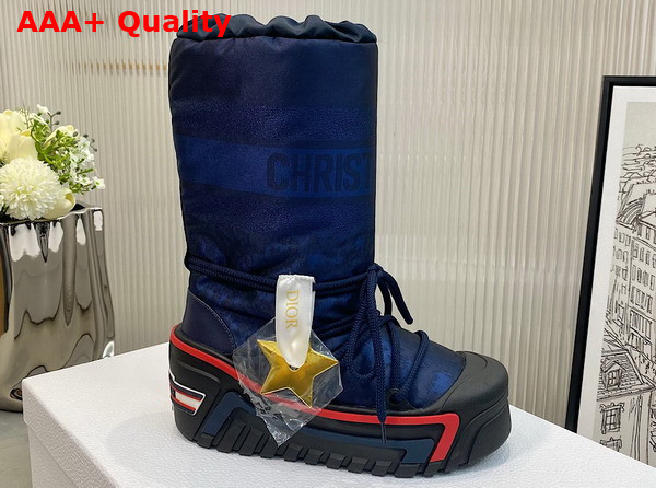 Dioralps Snow Boot Deep Blue Mizza Shiny Nylon Replica