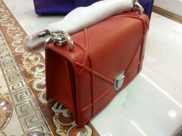 Diorama Bag Red Calfskin for Sale