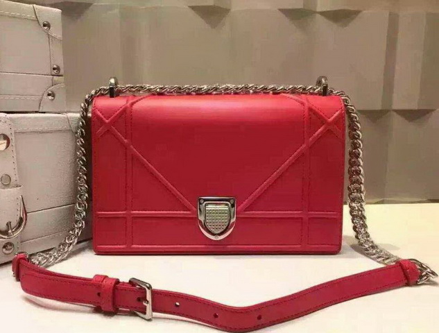 Diorama Bag Red Calfskin for Sale