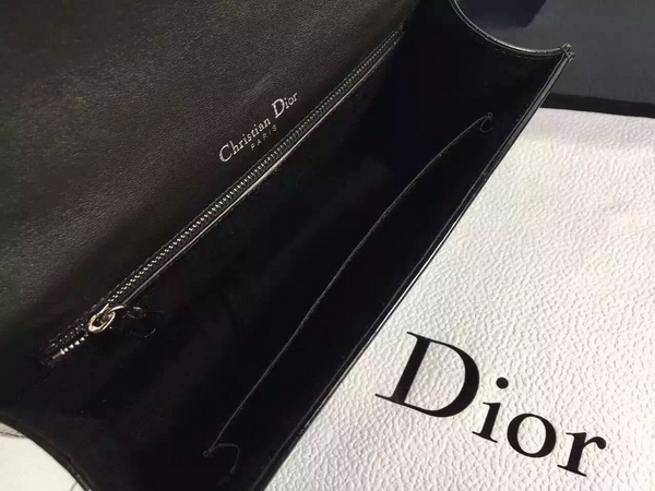 Diorama Bag Shiny Black Calfskin for Sale