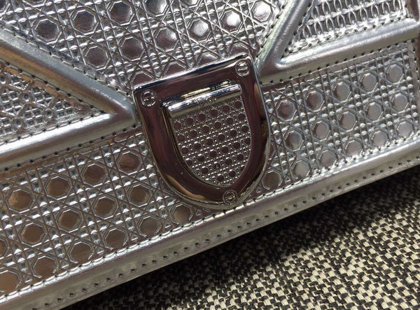 Diorama Wallet On Chain Pouch Metallic Silver for Sale