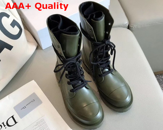 Diorcamp Ankle Boot Green Rubber Replica