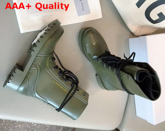 Diorcamp Ankle Boot Green Rubber Replica