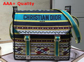 Diorcamp Messenger Bag in Multicolored Embroidered Canvas Replica