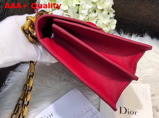 Diordirection Flap Bag in Red Lambskin Replica