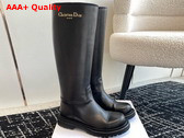 Diorebel Boot in Black Calfskin Replica