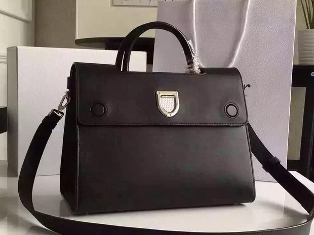 Diorever Bag Black Smooth Calf Leather for Sale