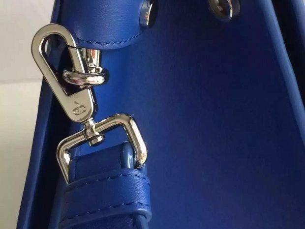 Diorever Bag Blue Smooth Calf Leather for Sale