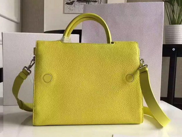 Diorever Bag Fluorescent Lemon Yellow Bullcalf Leather for Sale