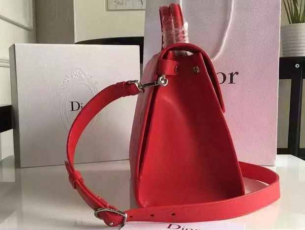 Diorever Bag Red Smooth Calf Leather for Sale