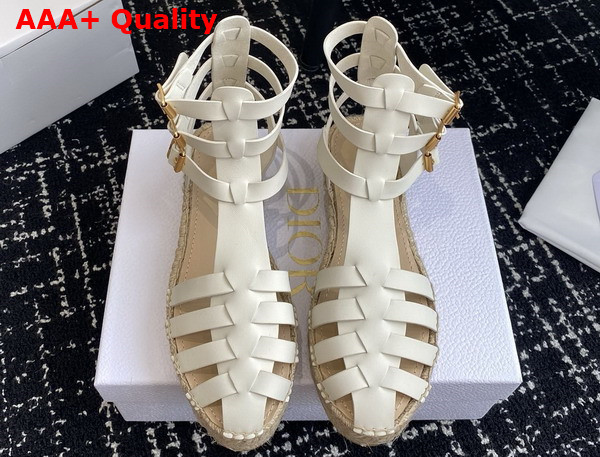 Dioriviera Dior Marine Sandal in White Calfskin Replica