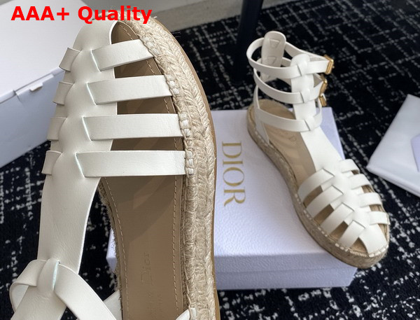 Dioriviera Dior Marine Sandal in White Calfskin Replica