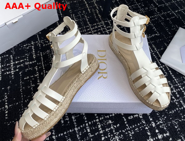 Dioriviera Dior Marine Sandal in White Calfskin Replica