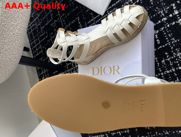 Dioriviera Dior Marine Sandal in White Calfskin Replica