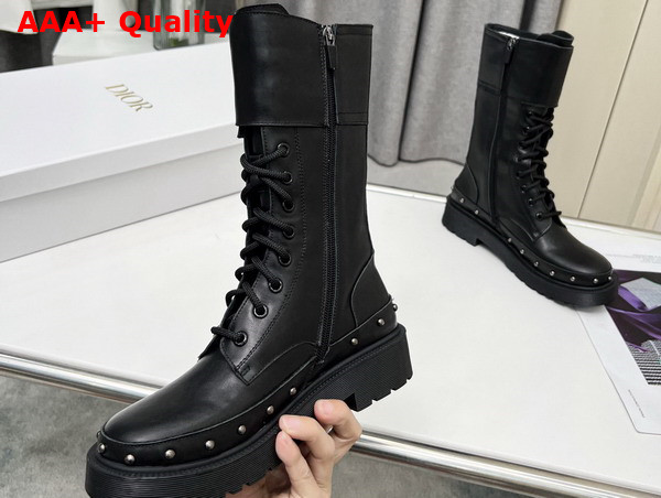 Diorquake Ankle Boot Black Calfskin Replica