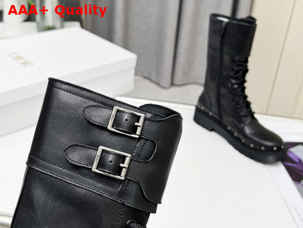 Diorquake Ankle Boot Black Calfskin Replica