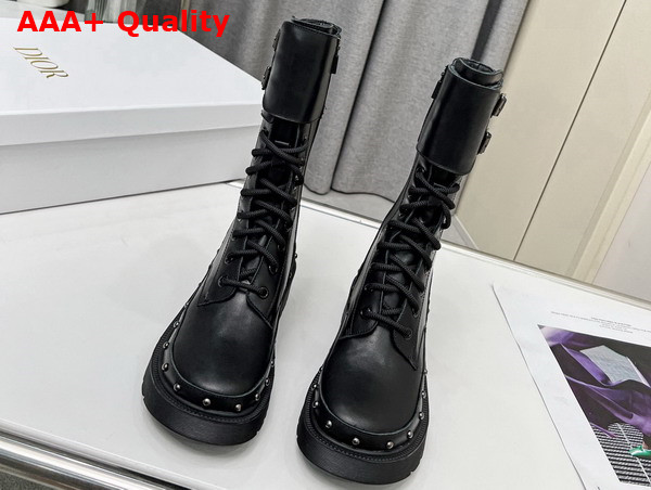 Diorquake Ankle Boot Black Calfskin Replica