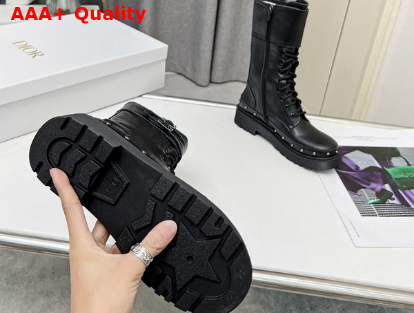 Diorquake Ankle Boot Black Calfskin Replica